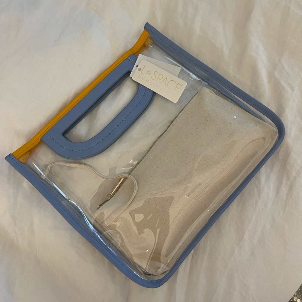 Brand New Clear LSpace Purse / Beach Clutch